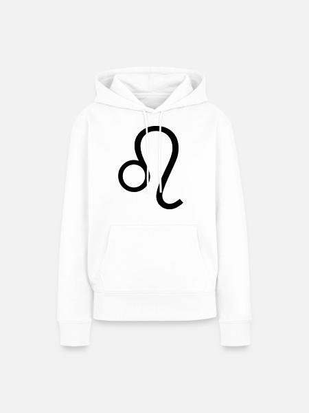 Löwe - Frauen Premium Bio Hoodie - Weiß