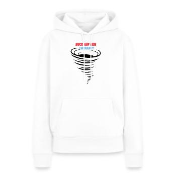Tornado - Frauen Premium Bio Hoodie - Weiß - Vorne - Julia (174cm)
