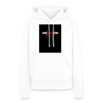 Lettrage illimité, moderne - Sweat à capuche Premium bio Femme - blanc - Devant - Julia (174cm)