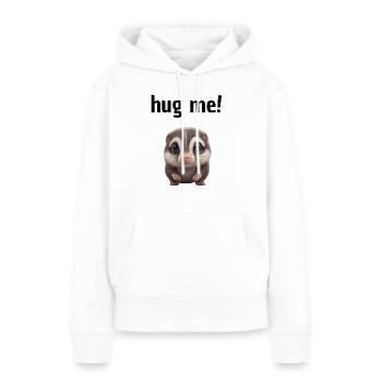 Petit animal mignon - Sweat à capuche Premium bio Femme - blanc - Devant - Julia (174cm)