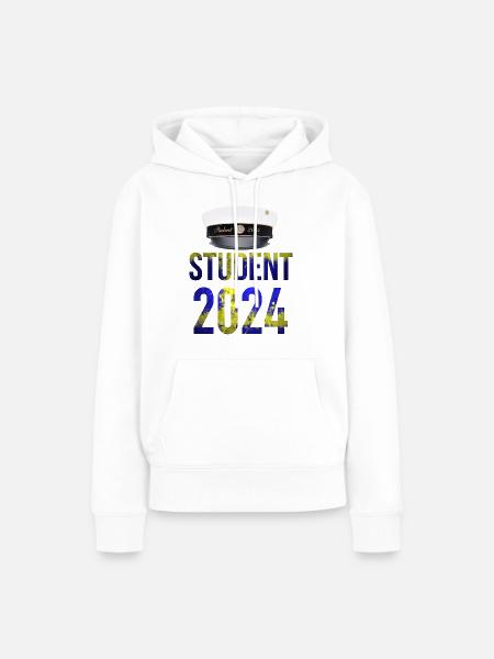 Abschlussfeier 2024 Abiturfeier - Frauen Premium Bio Hoodie - Weiß
