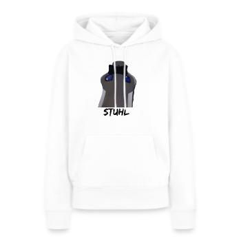 STUHL - Frauen Premium Bio Hoodie - Weiß - Vorne - Julia (174cm)
