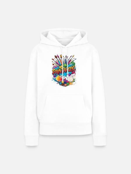 Maler malen Kind Geschenk - Frauen Premium Bio Hoodie - Weiß