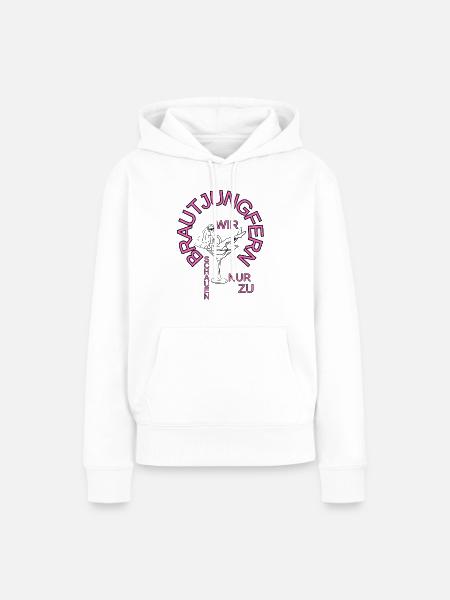 Brautjungfern Junggesellinnenabschied - Frauen Premium Bio Hoodie - Weiß