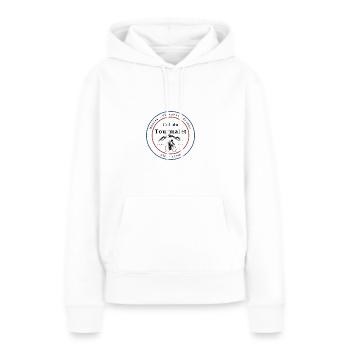Col du Tourmalet - Frauen Premium Bio Hoodie - Weiß - Vorne - Julia (174cm)