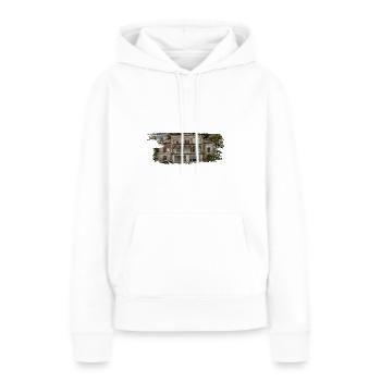 Lost Place 02 peinture numérique - Sweat à capuche Premium bio Femme - blanc - Devant - Julia (174cm)