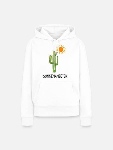 sommer sonnenanbeter - Frauen Premium Bio Hoodie - Weiß