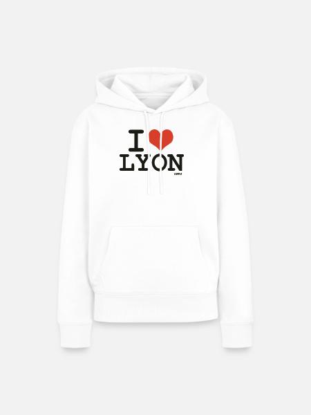 ich liebe lyon - Ich liebe lyon - Frauen Premium Bio Hoodie - Weiß