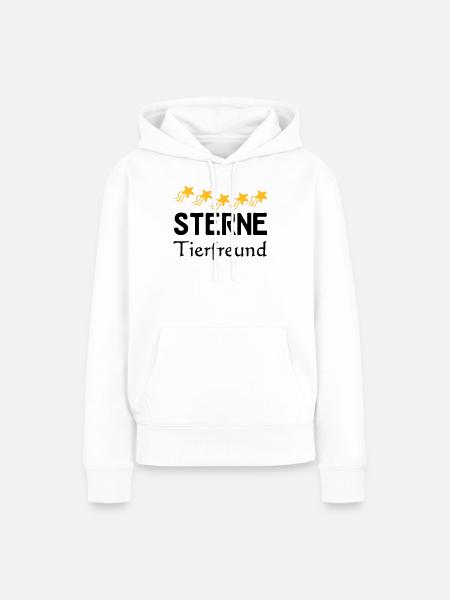 Sterne Tierfreund Geschenk - Frauen Premium Bio Hoodie - Weiß