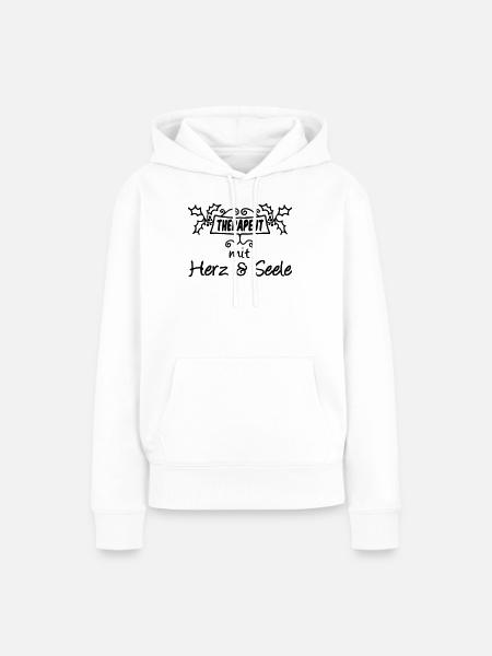 Therapeut - Herz & Seele Geschenk - Frauen Premium Bio Hoodie - Weiß