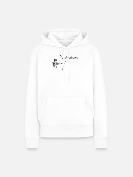 Archery - Frauen Premium Bio Hoodie - Weiß