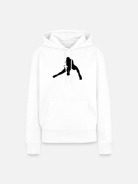 Volleyball - Frauen Premium Bio Hoodie - Weiß
