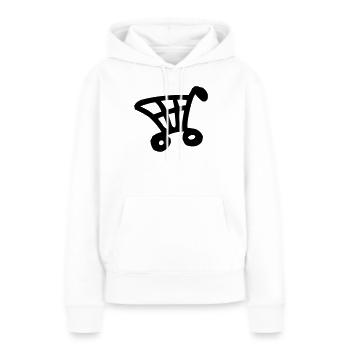Einkaufswagen - Frauen Premium Bio Hoodie - Weiß - Vorne - Julia (174cm)
