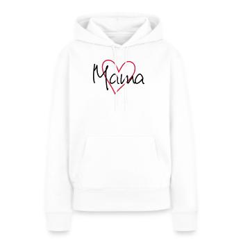 Heart mom - Women’s Premium Organic Hoodie - white - Front - Julia (174cm)