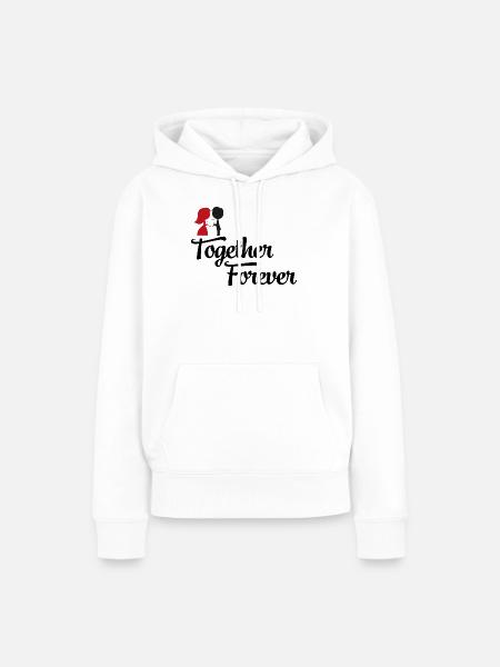 hochzeitspaar - Frauen Premium Bio Hoodie - Weiß