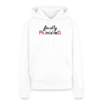 Doktortitel - Frauen Premium Bio Hoodie - Weiß - Vorne - Julia (174cm)