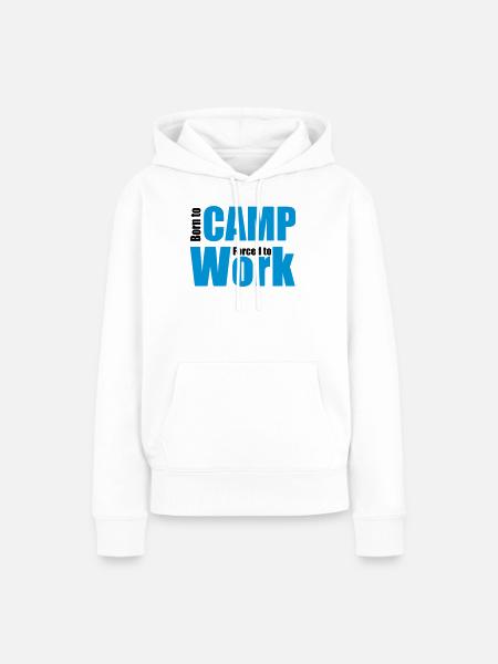 Camping - Frauen Premium Bio Hoodie - Weiß