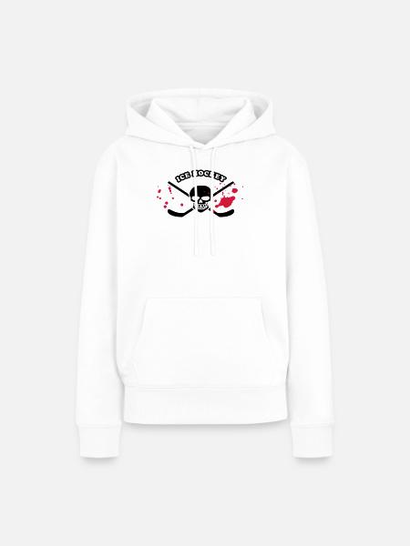 eishockey - Frauen Premium Bio Hoodie - Weiß