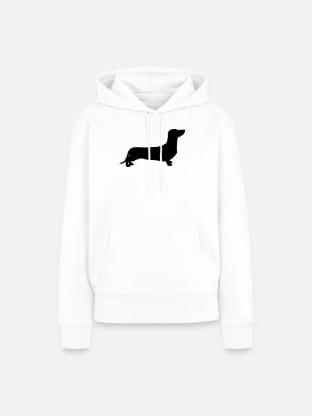 Dackel - Frauen Premium Bio Hoodie - Weiß