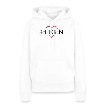 Ferien - Frauen Premium Bio Hoodie - Weiß - Vorne - Julia (174cm)