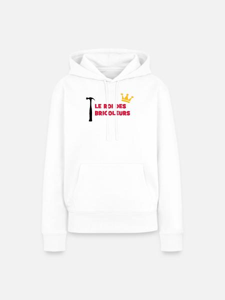 Der König der Heimwerker - Frauen Premium Bio Hoodie - Weiß