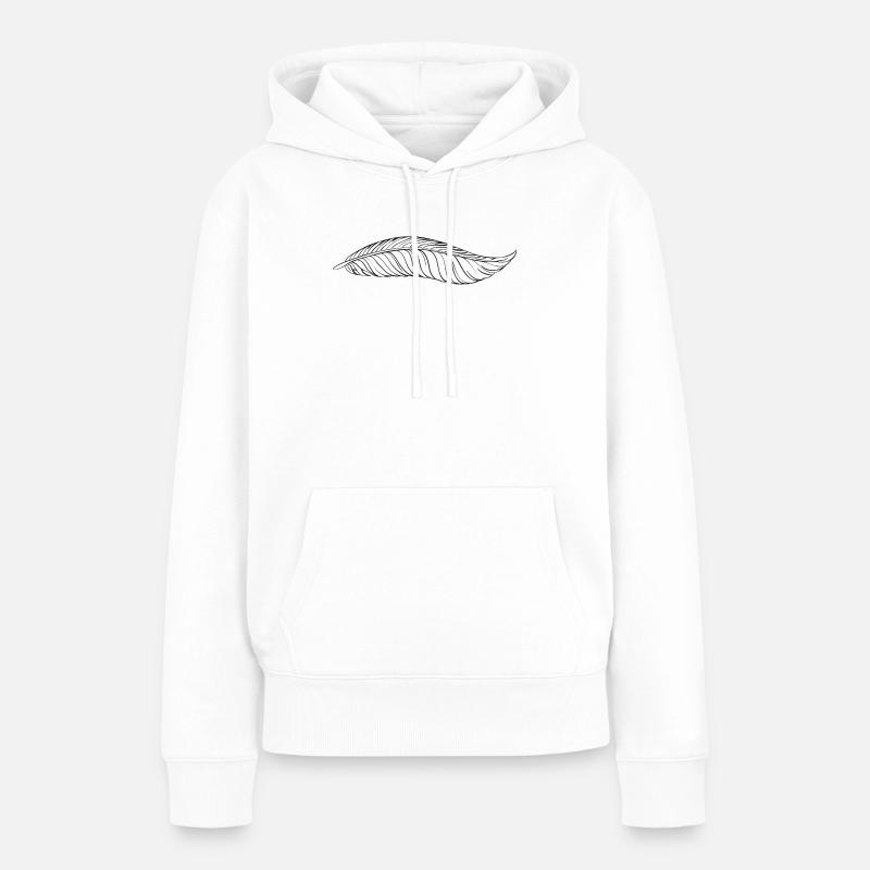 stylo - Sweat à capuche Premium bio Femme - blanc