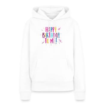 Félicitations pour mon anniversaire! - Sweat à capuche Premium bio Femme - blanc - Devant - Julia (174cm)