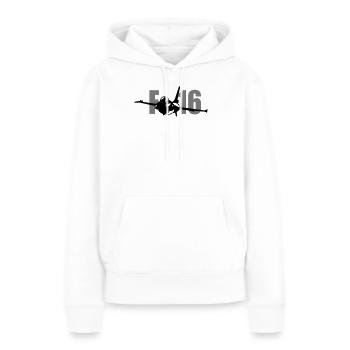 Kampfjet - Frauen Premium Bio Hoodie - Weiß - Vorne - Julia (174cm)