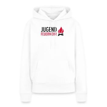 Jugend Feuerwehr mit Flamme - Frauen Premium Bio Hoodie - Weiß - Vorne - Julia (174cm)