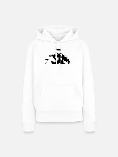 Schweißer - Frauen Premium Bio Hoodie - Weiß