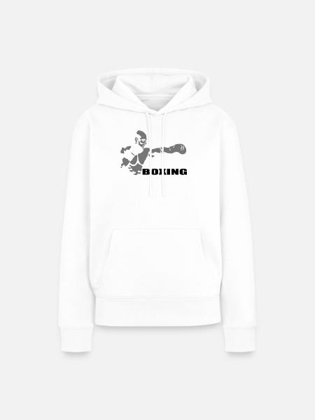 Boxing - Frauen Premium Bio Hoodie - Weiß