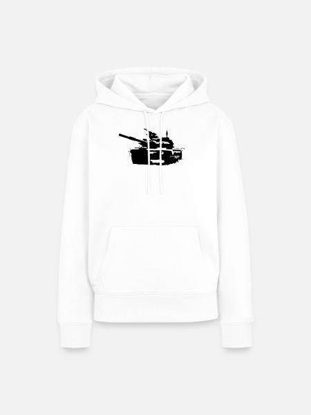 Panzer T-90 - Frauen Premium Bio Hoodie - Weiß
