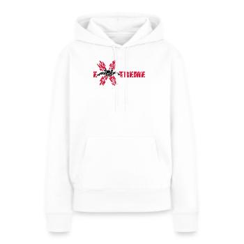 skydiver extreme - Sweat à capuche Premium bio Femme - blanc - Devant - Julia (174cm)