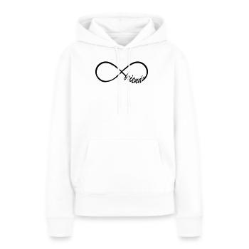 Friends Infinity Swag - Frauen Premium Bio Hoodie - Weiß - Vorne - Julia (174cm)
