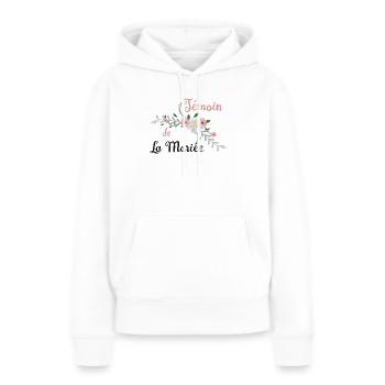 Zeuge der Blumenbraut - Frauen Premium Bio Hoodie - Weiß - Vorne - Julia (174cm)