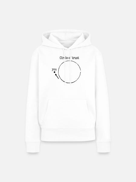 circle of trust - Frauen Premium Bio Hoodie - Weiß
