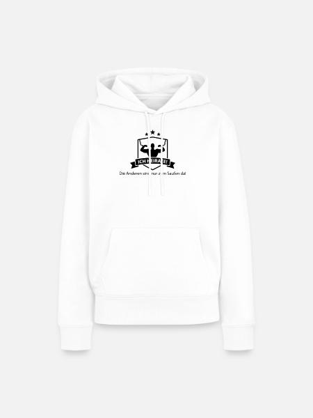 ich_heirate - Frauen Premium Bio Hoodie - Weiß