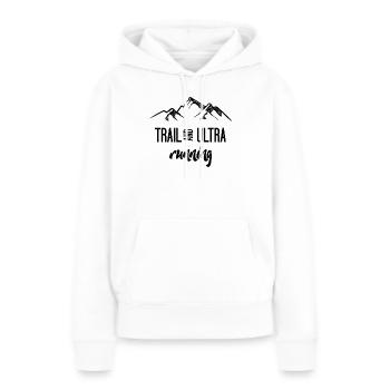 Trail Running et Ultra Running - Sweat à capuche Premium bio Femme - blanc - Devant - Julia (174cm)