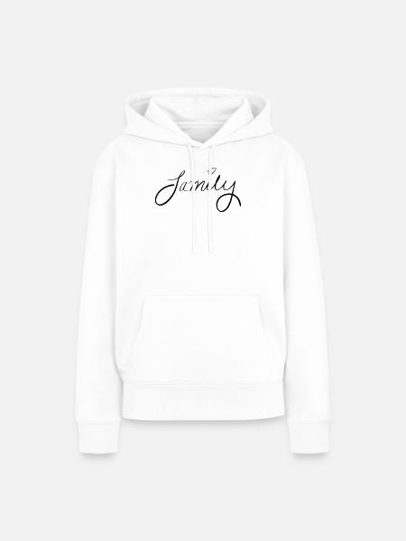 Family - Frauen Premium Bio Hoodie - Weiß