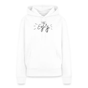 Viel Erfolg - Frauen Premium Bio Hoodie - Weiß - Vorne - Julia (174cm)
