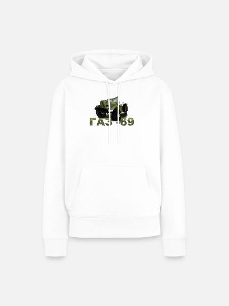 GAZ 69 - Frauen Premium Bio Hoodie - Weiß