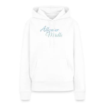 Allgaier Mädle Mädchen aus dem Allgäu (Hell) - Frauen Premium Bio Hoodie - Weiß - Vorne - Julia (174cm)