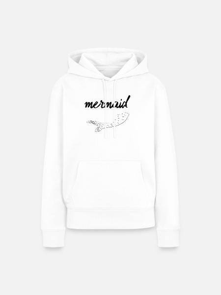 mermaid - Frauen Premium Bio Hoodie - Weiß