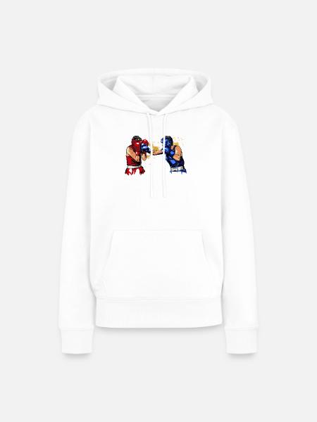 Boxing - Frauen Premium Bio Hoodie - Weiß