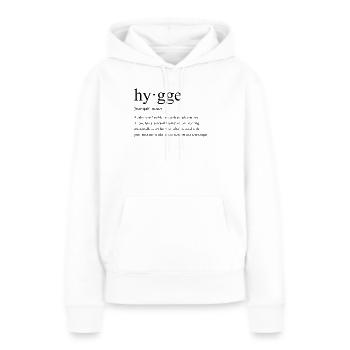 Hygge Lifestyle - Frauen Premium Bio Hoodie - Weiß - Vorne - Julia (174cm)