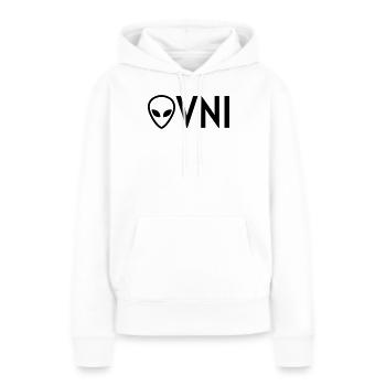Ufo Alien Raum außerirdisches Aussenseiter - Frauen Premium Bio Hoodie - Weiß - Vorne - Julia (174cm)