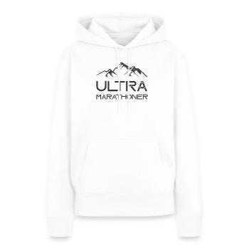 Ultra Marathoner - Sweat à capuche Premium bio Femme - blanc - Devant - Julia (174cm)