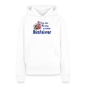 Busfahrer Bus Omnibus nur die besten (25) - Frauen Premium Bio Hoodie - Weiß - Vorne - Julia (174cm)