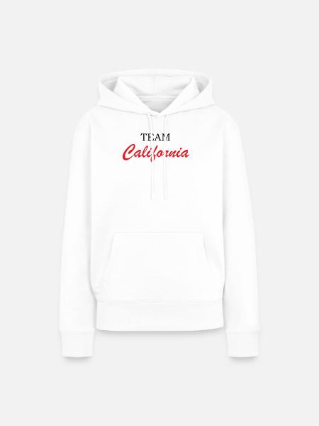 California Script Rot - Frauen Premium Bio Hoodie - Weiß