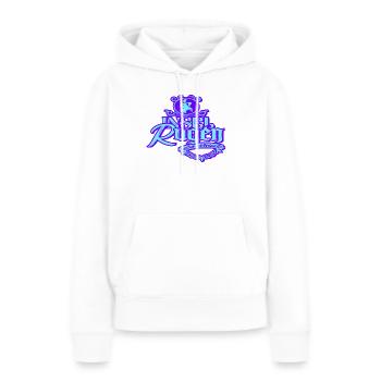 Ruegen strand vintage ostsee - Frauen Premium Bio Hoodie - Weiß - Vorne - Julia (174cm)